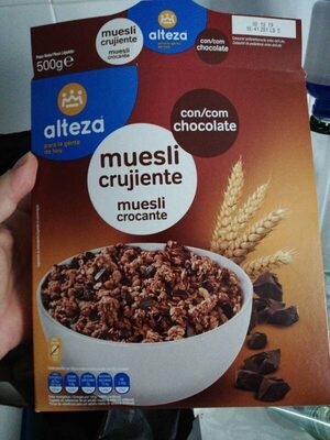 Muesli crujiente con chocolate