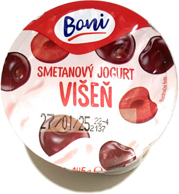 Smetanový jogurt višeň