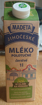 Mléko polotučné čerstvé