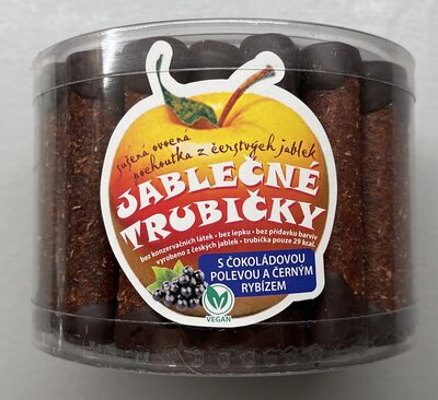 Jablečné trubičky s čokoládou a černým rybízem