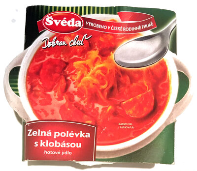 Zelná polévka s klobásou
