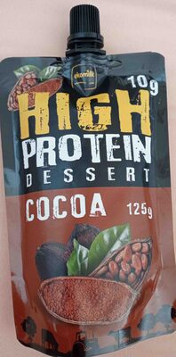 High protein cocoa dessert