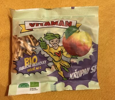 Bio jablečné hranolky sušené