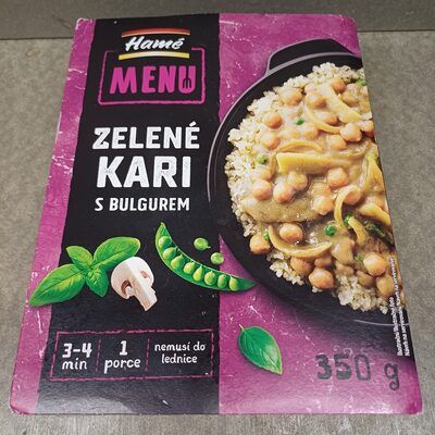 Zelené kari s bulgurom