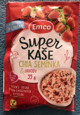 Super kaše - chia semínka a jahody