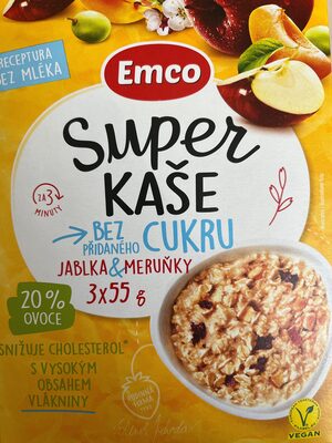 Super kaše bez přidaného cukru jablka&meruňky