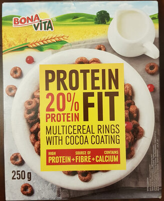 PROTEIN FIT 20% PROTEIN MULTICEREAL RINGS WITH COCOA COATING