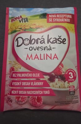 Dobrá kaše ovesná maliny