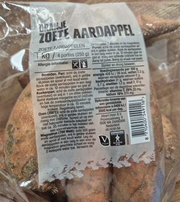 Oranje zoete aardappel