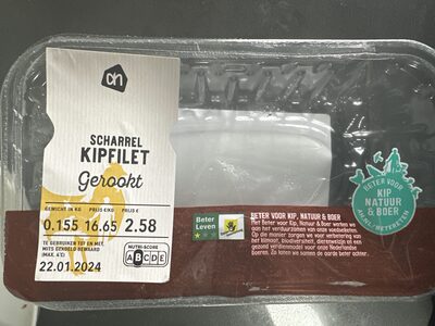 Scharrel kipfilet gerookt