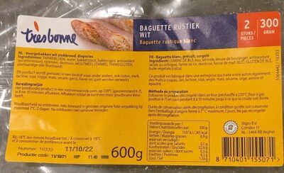 Baguette rustiek wit