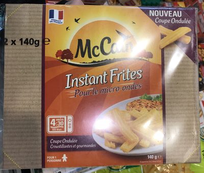Instant Frites pour le micro ondes Coupe Ondulée