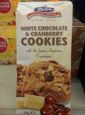 Merba Cookies White Chocolate And Cranberry