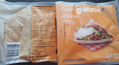 Pitabroodjes 2×4 stuks á 50 g