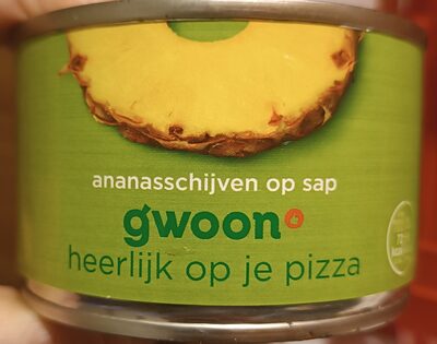 ananasschijven op sap