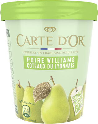 Carte D'or Pot Sorbet Intense Poire Williams Coteaux du Lyonnais 450ml