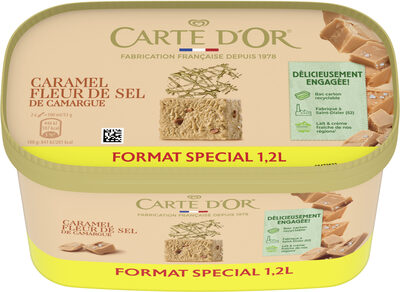 CARTE D'OR Glace Crème Glacée Caramel à la Fleur de Sel 1200ml