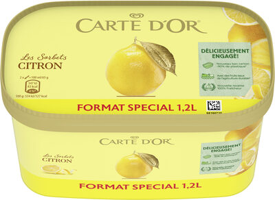 CARTE D'OR Glace Sorbet Citron 1200ml