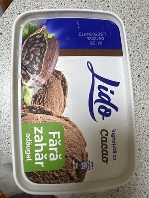 Înghețată Cu Cacao Fara Zahăr Adăugat