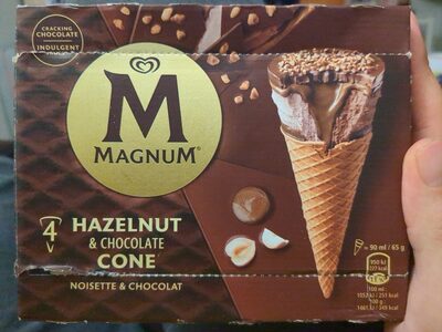 4 Cônes Noisette et Chocolat