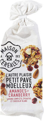 L'Autre Plaisir Petit Pavé Moelleux Amandes et Cranberry