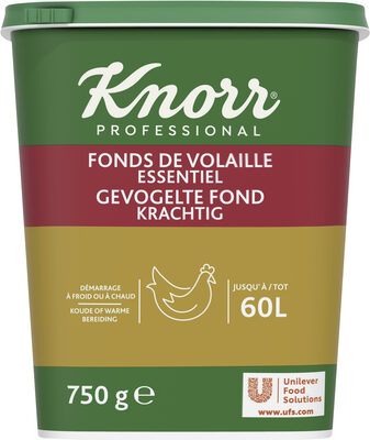 Knorr Essentiel Fonds de volaille déshydraté 750g Jusqu'à 60L