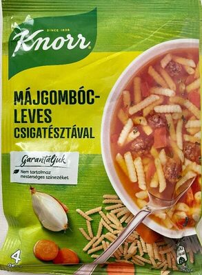 Májgombócleves csigatésztával