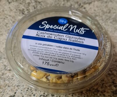 Cashewnoten gezouten