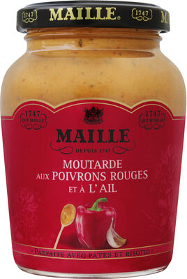 Maille Moutarde Poivrons Rouges Ail Pot 215g