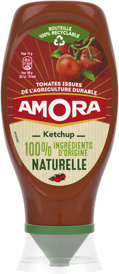 Amora Ketchup Ingrédients d'Origine Naturelle Flacon Souple 469g