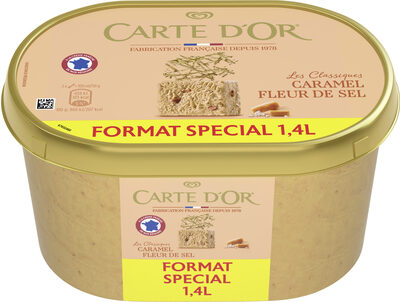 Carte D'or Les Authentiques Glace Caramel Fleur de Sel Format Spécial 1,4l