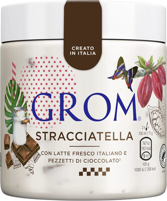 Grom Glace en Pot Stracciatella 460ml