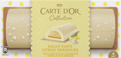Carte D'or Collection Buche Glacée Collection Tarte au Citron Meringuée 9 parts 900ml