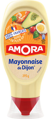 Amora Mayonnaise Dijon Nature Œufs Français Flacon Souple 395g
