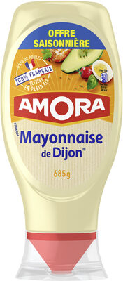 Amora Mayonnaise Dijon Nature Œufs Français Offre Saisonnière Flacon Souple 685g