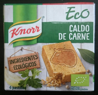 Caldo de carne ecológico 6 pastillas estuche 60 g