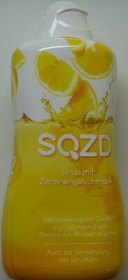 SQZD Sirup mit Zitronengeschmack
