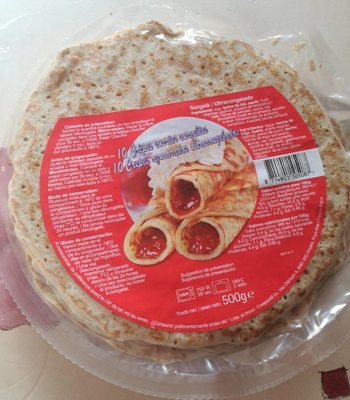 10 crêpes sucrées surgelées