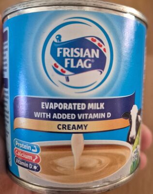 Evaporated milk with added vitamin D