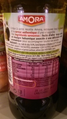 Vinaigrette Bi-Phasée Huile d'olive & Vinaigre balsamique