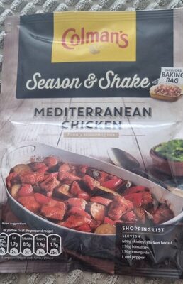 Season and Shake Mediterranean chicken