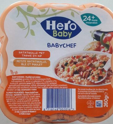 Ratatouille blé et poulet Babychef