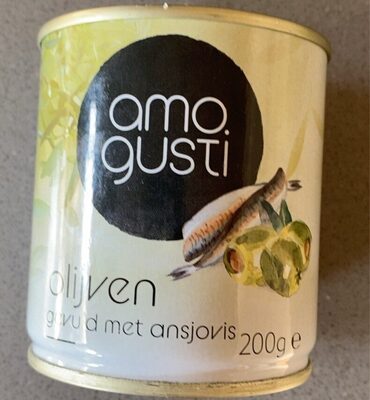 Olives with anchovies