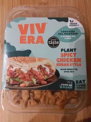 Plant spicy chicken kebab style