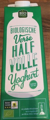 Biologische verse halfvolle yoghurt