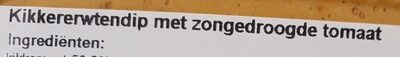 Kikkererwtendip met gedoogde tomaat