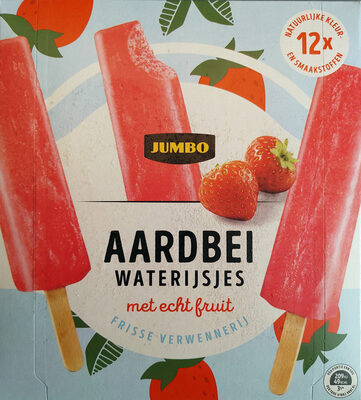 Aardbei waterijsjes met echt fruit