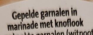 Garnalen in knoflook marinade