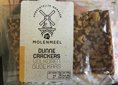 Dunne crackers volkoren oude kaas