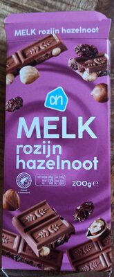 Melk rozijn hazelnoot